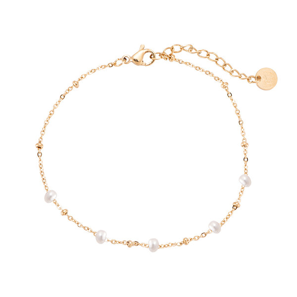 Mini-Perlen-Armband (gold/silber)